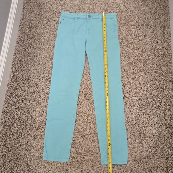 Kut From The Kloth Mid Rise Size 8 Light Green Jeans - Picture 8 of 16